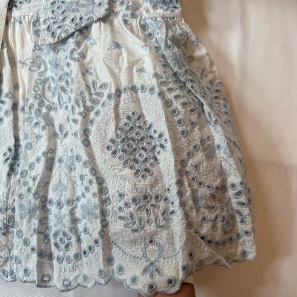 Antonio Melani x Born on Fifth Constance Embroidered Eyelet Puff Sleeve Sz 8 - Picture 9 of 15